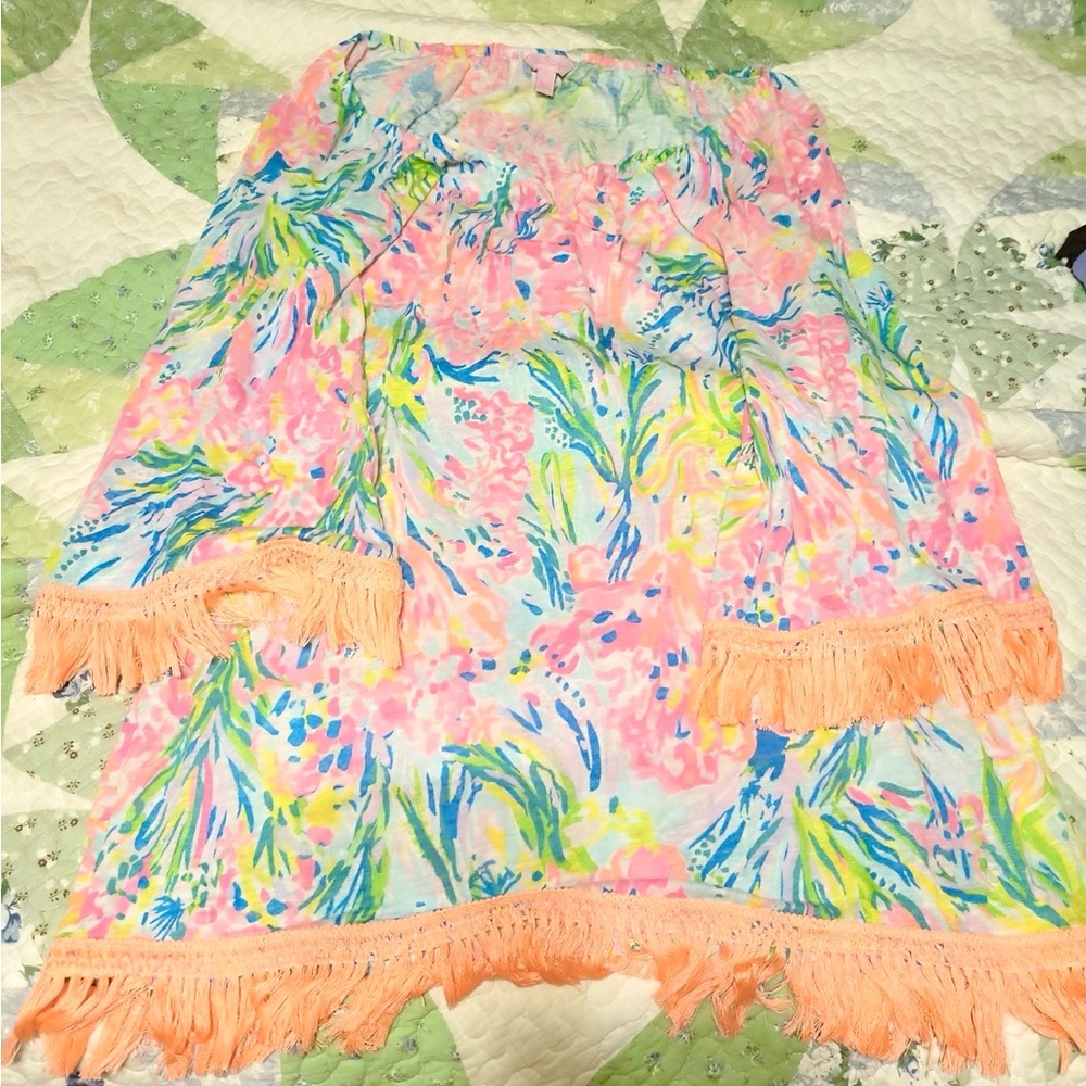 Lilly Pulitzer beautiful Tunic Top S Resort Cover up